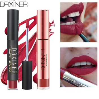 Drxiner Mat Velvet liquid Lipstick Vandtæt Fugtighedscreme Glat Lip Stick langvarig Lip Tint Kosmetiske hot salg