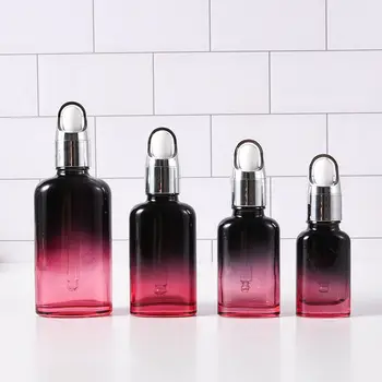 Dråbeflasken 10 ml-50 ml Farverige Glas Gradient Tom Kosmetiske Containere Genpåfyldelige Flasker Parfume Æteriske Olie Flaske