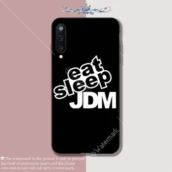 Eat Sleep Jdm Silikone telefonens cover taske til Samsung galaxy A01 A10 A31 A51 A71 A91 A10S A30S m20 funda