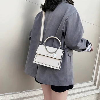 Elegant Tæve Square Tote taske 2021 Nye Mode af Høj kvalitet PU Læder Kvinders Designer Håndtaske Rejse Skulder Messenger Taske