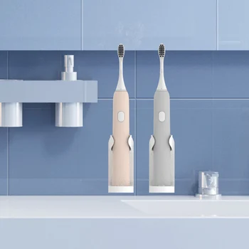 Elektrisk Tandbørste Holder Badeværelse Vægmonteret Tandbørste Stå Plast Rack Arrangør Badeværelse Opbevaring Af Forbrugsstoffer