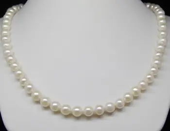Engros Fine AAA+ 6-7mm Hvid Akoya perle halskæder 16