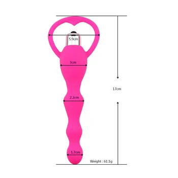 Erotisk Voksne Vibrator Stick Anal Butt Plug Perler Silikone G-Spot Massager Voksne Sex Shop Sex Legetøj Til Kvinder, Onani, Dildo