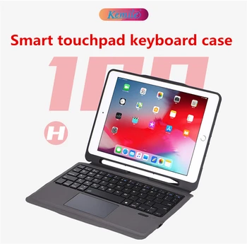 Etui Til iPad 7th 10.2 2019 funda touchpad keyboard W Blyant Holder Stand Cover Til iPad Luft 3 Pro 10.5 10.5 2017 Tilfælde Tastatur