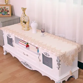 Europa broderet bordløber flag-tabel dække cup mat blomst, vand opløseligt blonder 002 TV-kabinet klud bryllup hjem tekstil