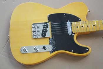 Factory custom shop 2016 ny TV-yellow wood Feng træ elektrisk guitar, gratis fragt