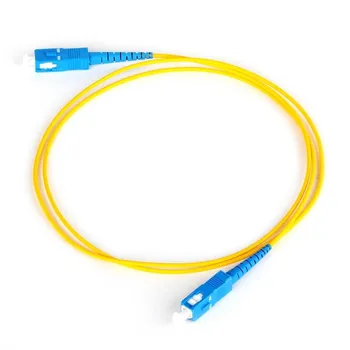 FirstFiber 15m SC UPC til SC UPC G657A Fiber Patch Kabel, Jumper, Patch kabel Simplex 2,0 mm SC PC TIL SC PC PVC SM Bøje Ufølsomme