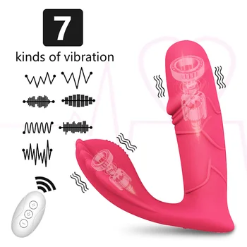 Fjernbetjeningen Dildo Vibrator Bærbare Sex legetøj til Kvinder Masturbator Trusser G-Spot Klitoris Stimulator Voksen Sex legetøj