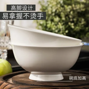 For den hvide bone china porcelæn, der passer 56 garland retter enkel husstand keramisk plade mikrobølgeovn