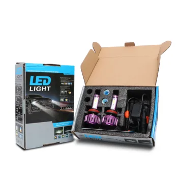 FORTEK LED-Forlygte Pærer-Konvertering Kit 60W Fuld Lys Hi/Lo Stråle 360 Graders Belysning for Bil Lampe Udskiftning H1/H7/H11/9012