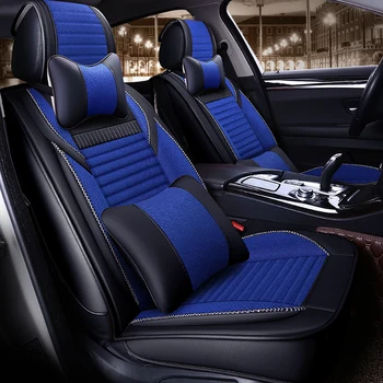 Fuld Dækning PU Læder sædebetræk hørfibre auto-sæder dækker for bmw x1 e84 f48 x3 e83 f25 g01