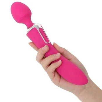 G Spot AV Magic Wand Massager Varme USB-Genoplade Big Stick Dildo Klitoris Stimulator Vibrator Sex Legetøj For Voksne Kvinde