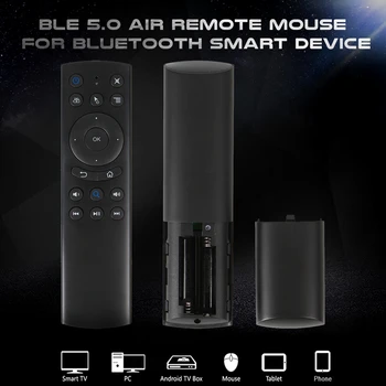 G20S Bluetooth-5.0 Air Mouse Gyroskop IR-Læring BLE Trådløs Fjernbetjening til Xiaomi Android TV BOX