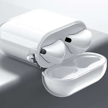 Gennemsigtig Blød Silikone AirPods Sager for Apple Airpods 1/2 Trådløse Bluetooth Hovedtelefoner Anti-fald Beskyttende Cover