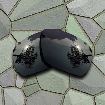 Grå Sort&Chrome Solbriller, Polariserede Udskiftning Linser for Oakley Dispatch 1
