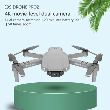 Halolo E99 RC Drone Optisk Flow Præcision Punkt 4K HD-Kamera Professionel luftfotografering Helikopter Sammenklappelig Quadcopter