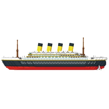 Hot Lepining technic skabere Klassisk krydstogt skib Titanic mini micro diamant byggesten model mursten samling legetøj gave