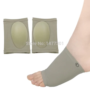 Hot salg 1pair=2stk Mandlige og kvindelige Elastisk Silikone bandager Arch indersål Foden arch pude Flatfoot Massage Orthotic Indersål pad