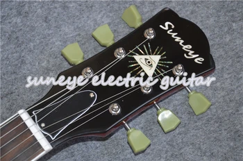 Hot Salg Røde Tiger Korn Blank Overflade Suneye Standard El-Guitar Chrome Hardware Guitarra Electrica Gratis Fragt