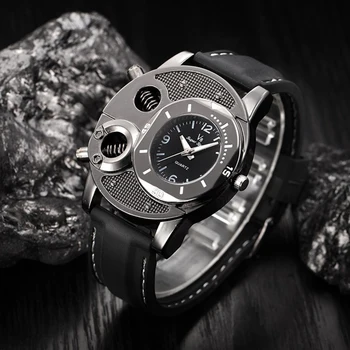 HOT SALG!!! V8 Mænds Silikone Band Bolte Runde Skive Sport Analog Quartz armbåndsur Vintage mekaniske ure mænds Mekaniske