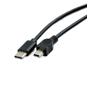 Hot Sælger Macbook Mobile 30cm USB Type-C Til Mini-USB-Kabel USB-C han Til Mini-B-han Adapter Kabel Data Kabel