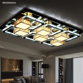 HSHIXINMAO Moderne ultra lyse LED-stue loft lamper krystallysekroner hjem og kommerciel belysning loftsbelysning