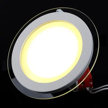 Høj Lysstyrke Smart Glas Dæmpbar LED Downlight Runde Form Glas Panel Lys Forsænket Loft Lamper 6/12/15W