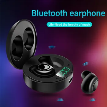J1 TWS Trådløse Bluetooth Headset 5.0 LED Digitalt Display Sport Hovedtelefoner støjreducerende Gaming Hovedtelefoner med Opladning Box