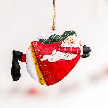 Juletræ Hængende Angel Bære Santa Klokker Dekoration Vindue Julepynt Til Hjem DIY Julegaver 1stk