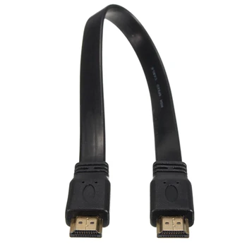Kort HDMI-hanstik til hanstik Fladskærms-Kabel, Ledning, Fuld HD-o Video HDTV TV, PS3
