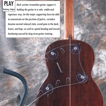 Koyunbaba Guitar Hals Resten Tilbage Suge Streamliner Guitar Støtte for Klassisk Flamenco Akustisk