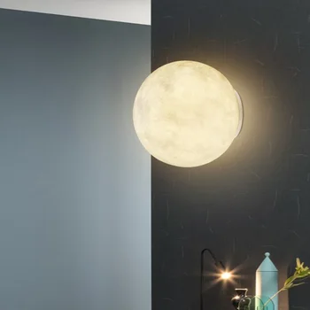 Kreative Månen Sconce væglamper Til Belysning i Hjemmet Enkel Harpiks væglampe Soveværelse Stue Trappe Wandlamp LED-Spejl-Lys