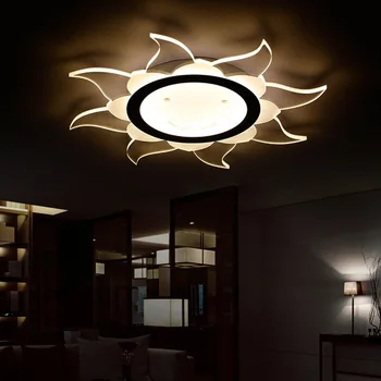 Kreative Solsikke Smiley Akryl Loft Lys Slank LED-Soveværelse Stue, badeværelse, Balkon Barn Loft Lampe Kommerciel Belysning