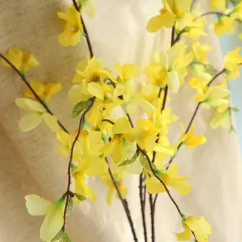 Kunstig blomst 104CM orchid simulering plante hjem bryllup fest dekoration blomst væg tilbehør silke blomst