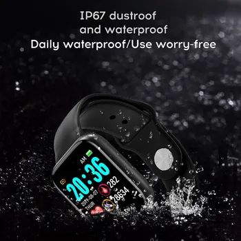 L18 Smart Fitness Armbånd Blodtryk pulsmåler, Skridttæller, Konditions-Armbånd Mænd Kvinder Smart Ur til IOS Android