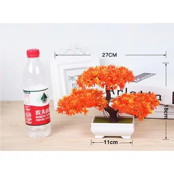 LanLan Kunstige Gæst-Hilsen Pine Bonsai Mini Simulering Træ Plante Home Decor-30