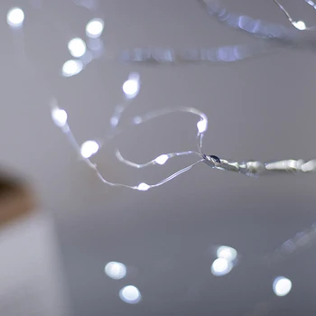 LED Nat Lys Mini juletræ kobbertråd Bruser Night Fe Lys bordlampe Fødselsdag Gaver til Fest Hjem Dekoration Gave