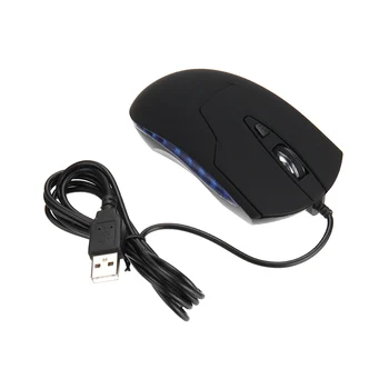 LED USB Kablet Gaming Mouse 6 Knapper, Justerbar 2400 DPI Optisk Computer Mus til Spil-Laptop LHB99