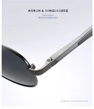 Luksus BRAND DESIGN Aluminium Polariserede Solbriller Mænd Dobbelt stråle Store ramme Kvinder Kørsel pilot solbriller UV400