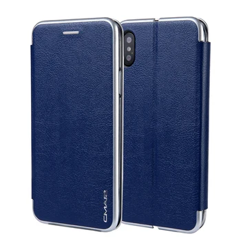 Luksus Business Case Telefonens Cover til IPhone X XS ANTAL XR 8 7 6 Plus Læder taske til Samsung Galaxy S8 S9 Plus Note8 Note 8