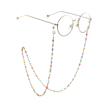 Luksus Farverige Glas Krystal Glas Kæde for Ladys Brille Lanyard Læsning Kæde Tilbehør Solbriller Rem Rem, Ledning
