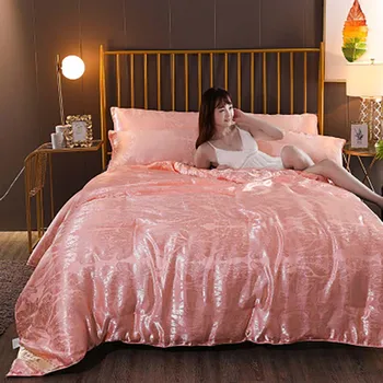 Luksus- Naturlig Silke Påfyldning Quilt Quiltet Jacquard Dyner for Home hotel Efteråret og Vinteren Dyner 200x230cm Bed Tøj