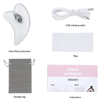 Micro nuværende ansigt-løft skønhed instrument USB-opladning, varme Ansigt Massage Hals Guasha Af hudpleje Rynker Lift Massageapparat