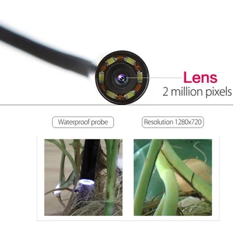 Mini Kamera Android USB Endoskop 7 mm Linse 1m/2m Soft Kabel-Rør, Slange Endoskop Bil Inspektion Kamera