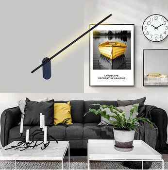 Mode LED væglampe Moderne Strygejern Badeværelse Spejl, lamper Kreative Acryl 360° Roterbar Sconce Soveværelse Wandlamp