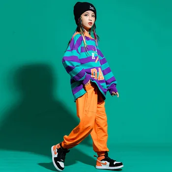 Mode til Børn Hip-hop Tøj, Drenge Tøj Sæt Smukke Kostumer 2021 Nye Forår Piger Hooded Sweater Girl Jazz Passer til
