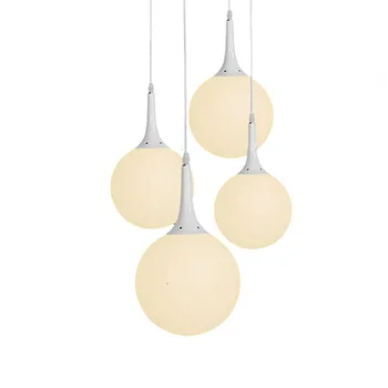 Moderne led glas ball pendel pendel lamper køkken inventar kommerciel belysning stue, soveværelse
