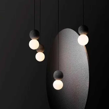 Moderne led glas bolden industriel lampe armatur suspendu deco-chambre kommerciel belysning pendel soveværelse stue