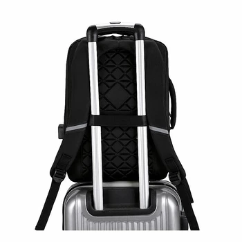 Multifunktionel Laptop Backpack Bagage kuffert, rygsæk Vandtæt USB-Opladning Port Skoletaske Vandring Rejse taske ZH-142