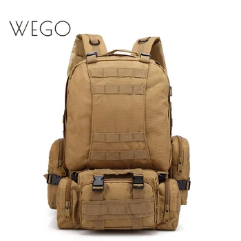 Multifunktionelle taktisk rygsæk bjergigning taske udendørs camouflage rygsæk kombination oxford taske